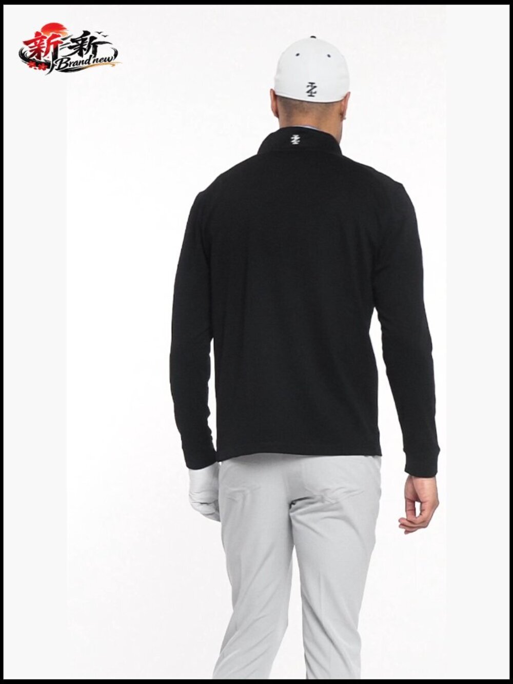 Men's Swingflex Golf Pro Mesh Quarter Zip Long Sleeve Shirt - Picture 7 of 7